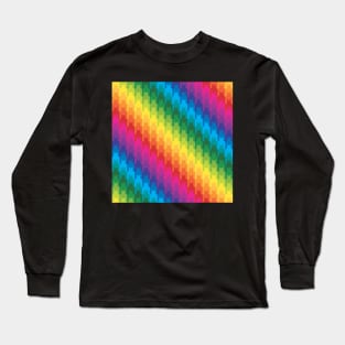 Rainbow Houndstooth Long Sleeve T-Shirt